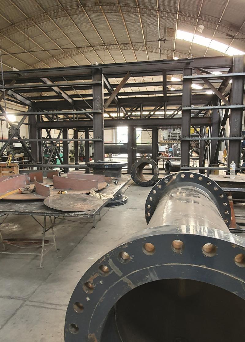 Nave de fabricación de estructuras metálicas